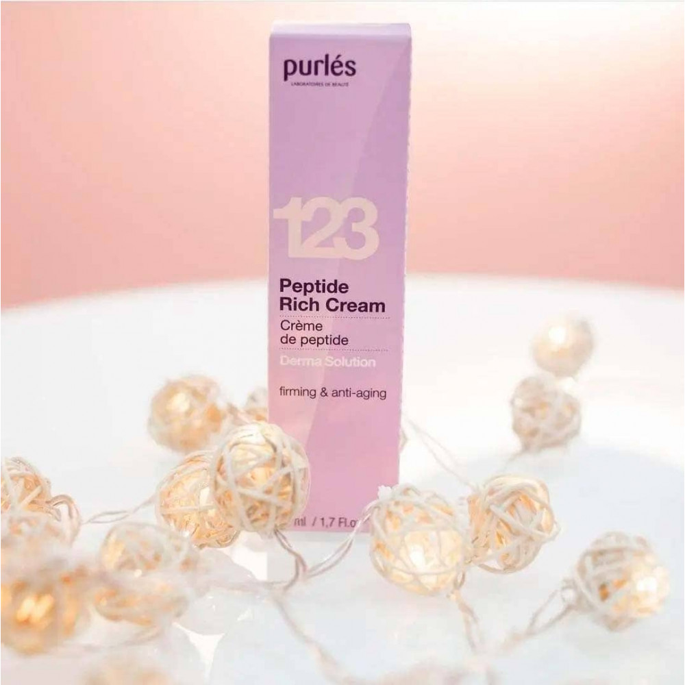 Поживний крем із пептидами - Purles Derma Solution 123 Peptide Rich Cream фото 2
