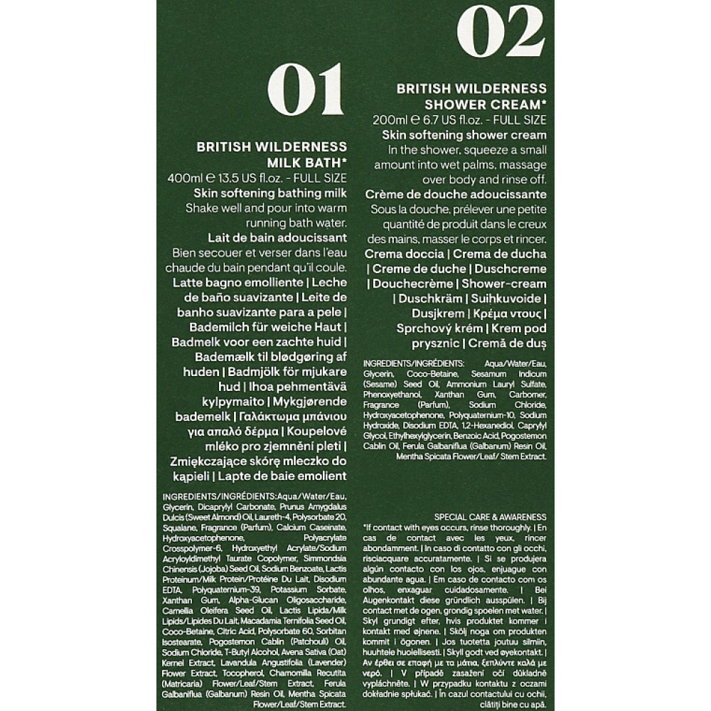 Розслаблюючий дует для ванни та душу Дика природа Британії - Elemis А Tale of Bath & Body British Wilderness Gift Set фото 2