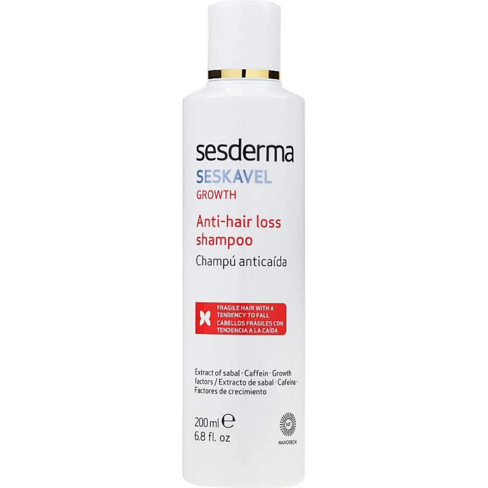 Шампунь против выпадения волос - Sesderma SESKAVEL Anti-Hair Loss Shampoo - Фото 1