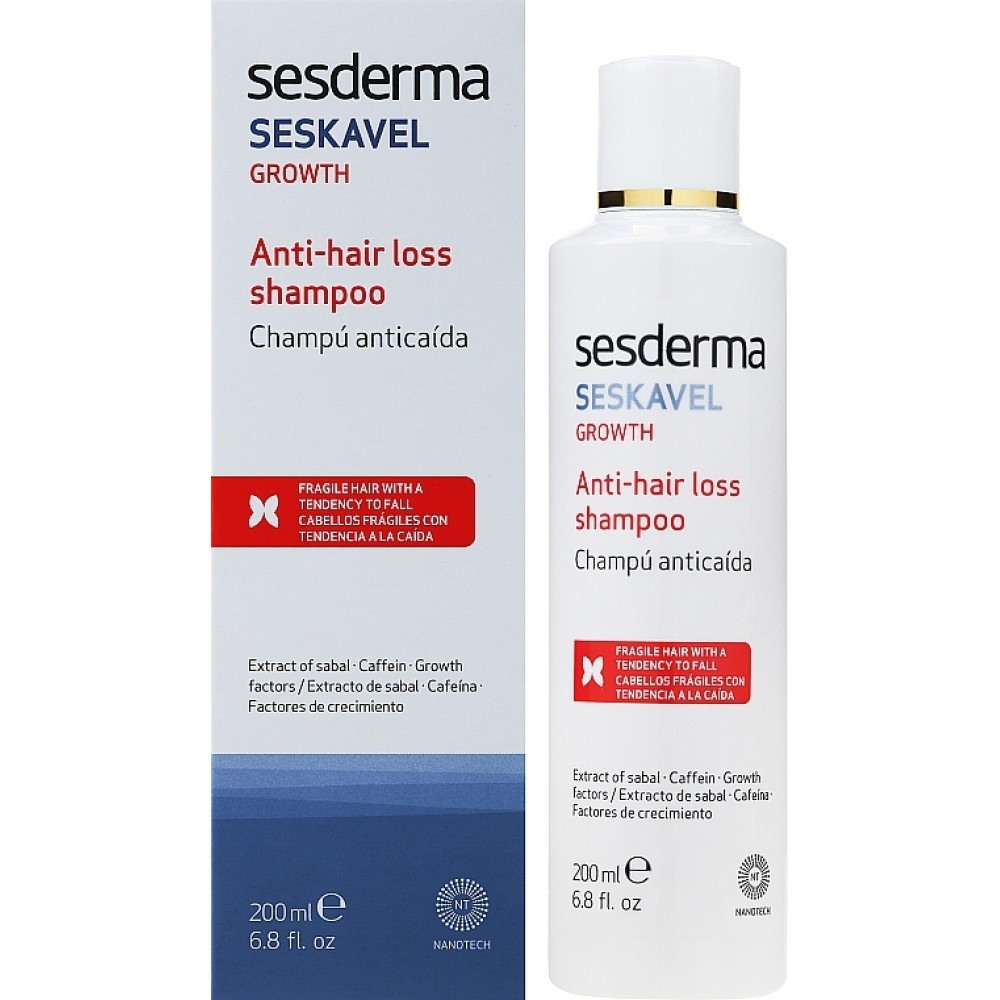 Шампунь проти випадіння волосся - Sesderma SESKAVEL Anti-Hair Loss Shampoo фото 3