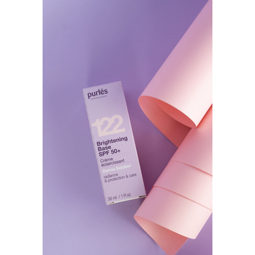 Сияющая основа SPF 50+ с тонирующим эффектом - Purles 122 Brightening Base SPF 50+  фото 3