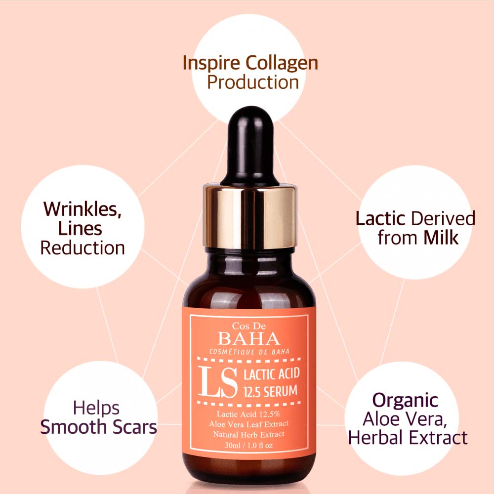 Сироватка для обличчя з молочною кислотою - Cos De Baha Lactic Acid Serum фото 3