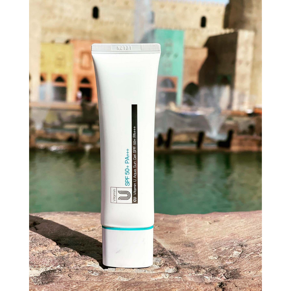 Солнцезащитный гель - Cuskin Vitamin U Aqua Sun Gel SPF 50+ PA+++ фото 2