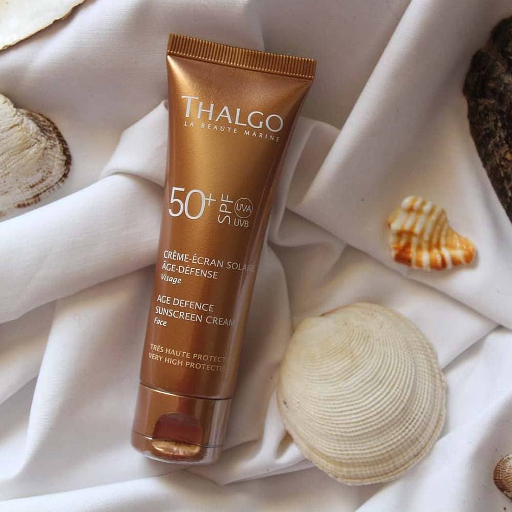 Солнцезащитный крем для лица - Thalgo Age Defence Sun Screen Cream SPF50+ фото 3