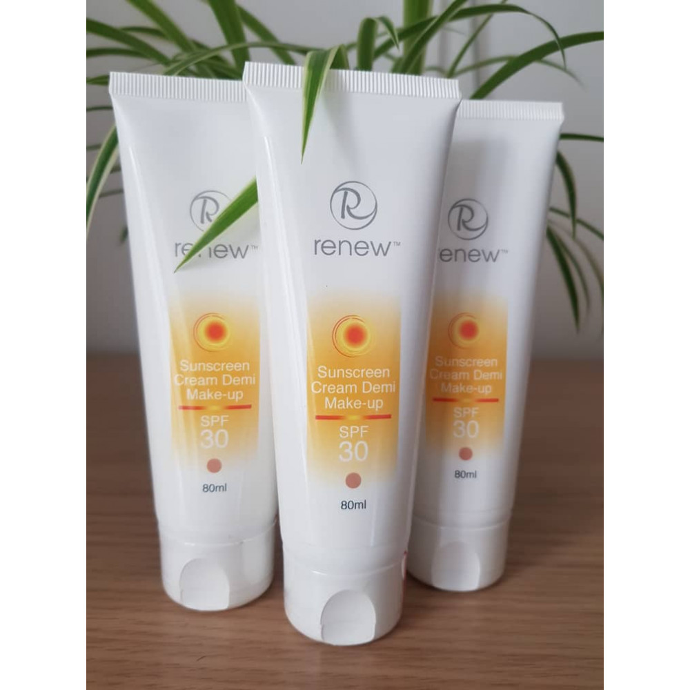 Сонцезахисний тональний крем-антиоксидант для обличчя SPF-30 - Renew Sunscreen Cream SPF-30 Demi Make-Up фото 5