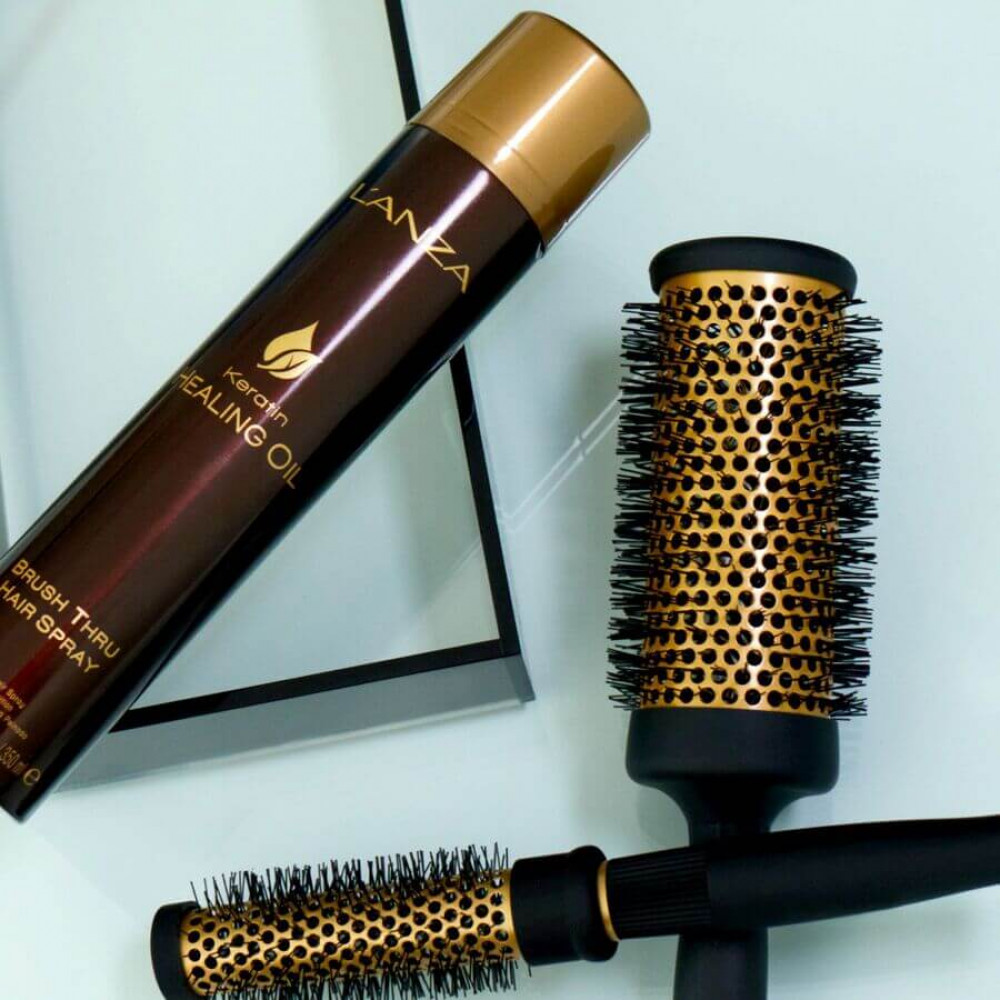 Спрей для укладання волосся - L'anza Keratin Healing Oil Brush Thru Hair Spray фото 3