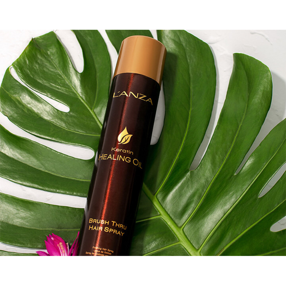 Спрей для укладання волосся - L'anza Keratin Healing Oil Brush Thru Hair Spray фото 2