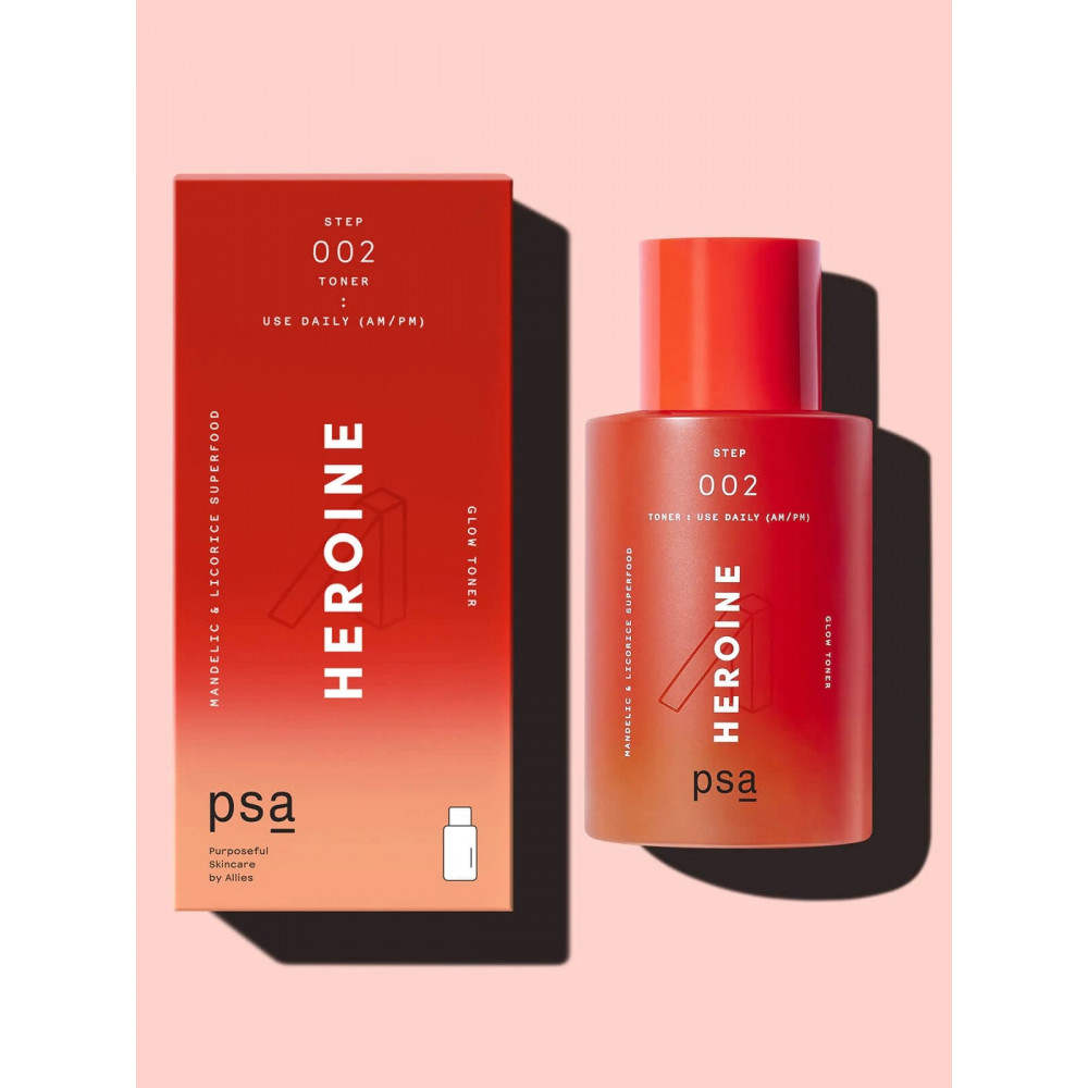 Суперпоживний тонер з мигдальною кислотою та лакрицею - PSA Heroine Mandelic & Licorice Superfood Glow Toner фото 3