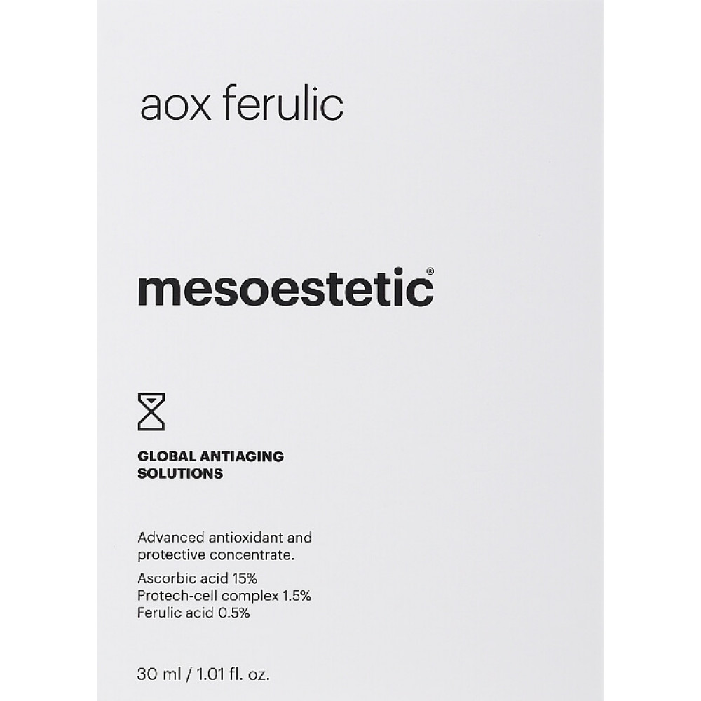 Сироватка антиоксидант проти передчасного старіння шкіри  - Mesoestetic Aox Ferulic фото 5