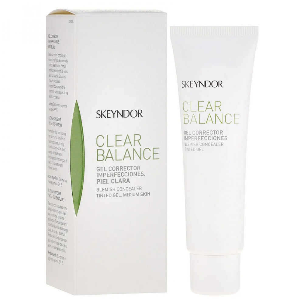 Тонуючий крем-гель від почервоніння для світлої шкіри - Skeyndor Clear Balance Gel Corrector Imperfecciones фото 3