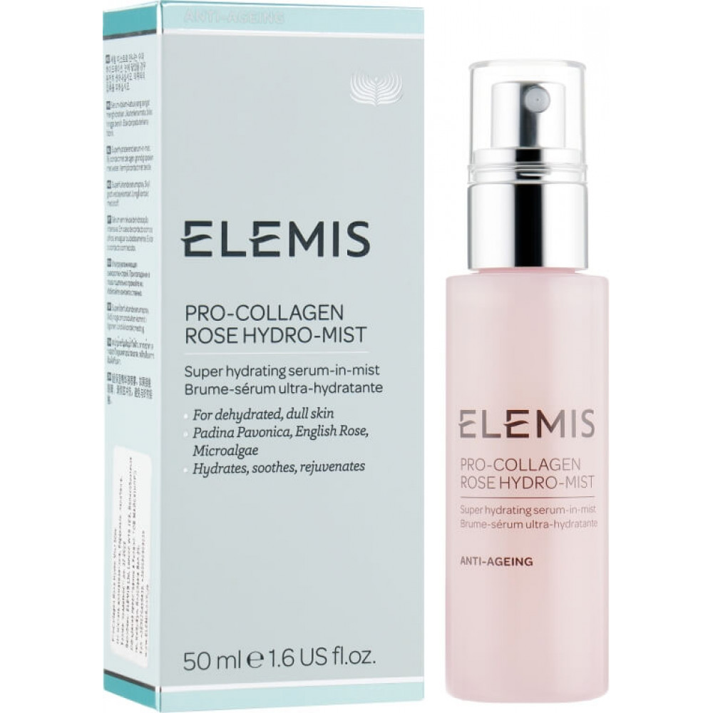 Зволожуючий спрей-тонер для обличчя Про-Колаген Троянда - Elemis Pro-Collagen Rose Hydro-Mist фото 4