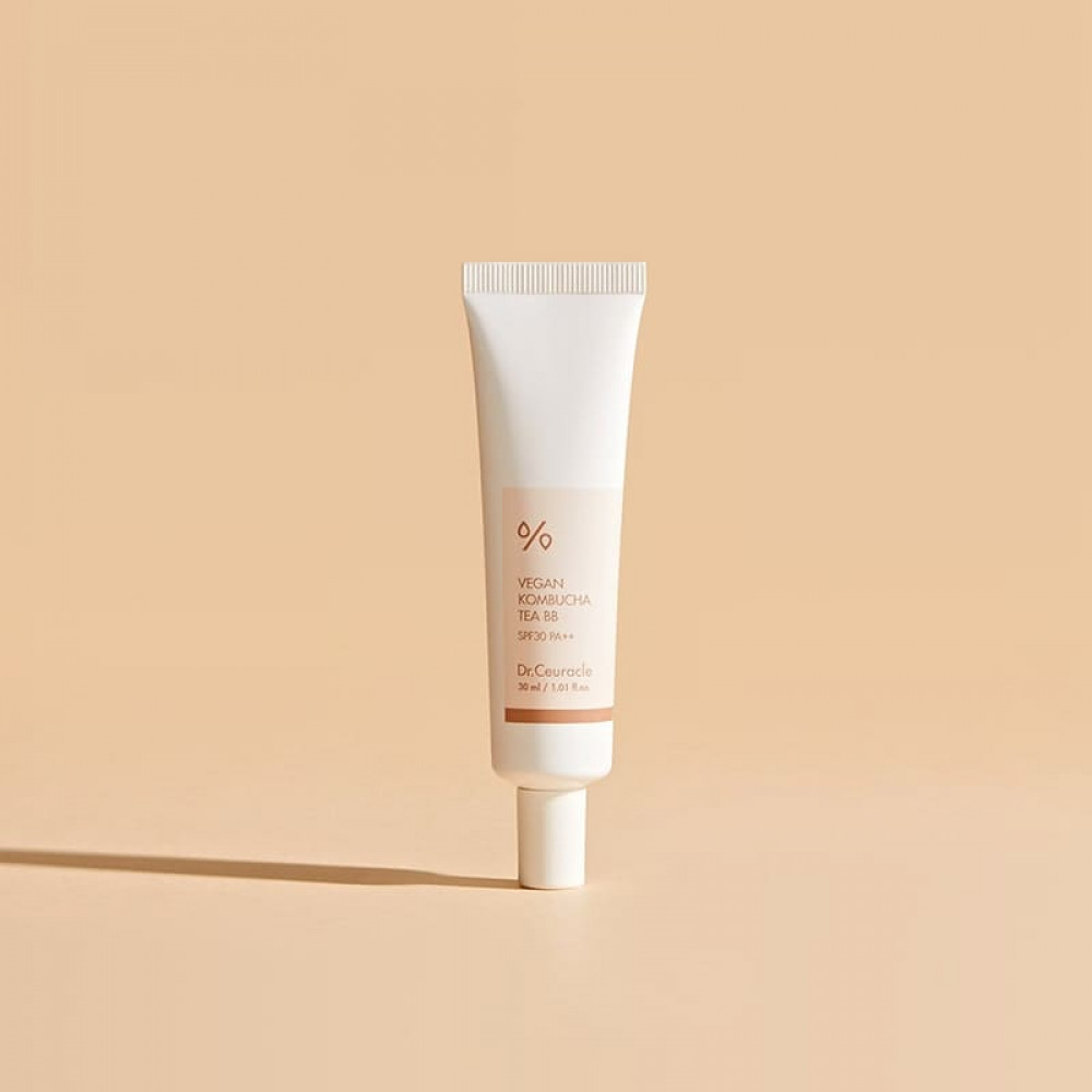 Веганський тональний ВВ-крем з екстрактом комбучі - Dr.Ceuracle Vegan Kombucha Tea BB Cream SPF 30/PA++  фото 3