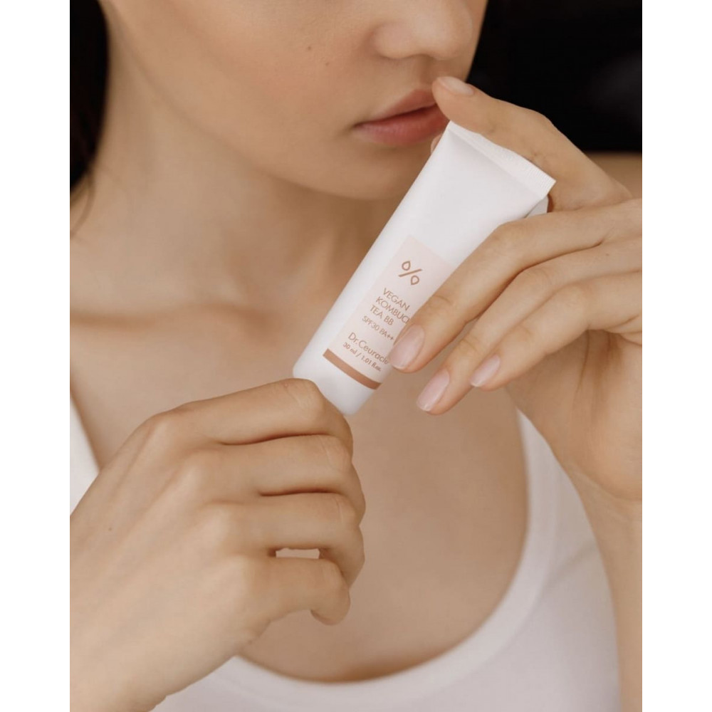 Веганський тональний ВВ-крем з екстрактом комбучі - Dr.Ceuracle Vegan Kombucha Tea BB Cream SPF 30/PA++  фото 5