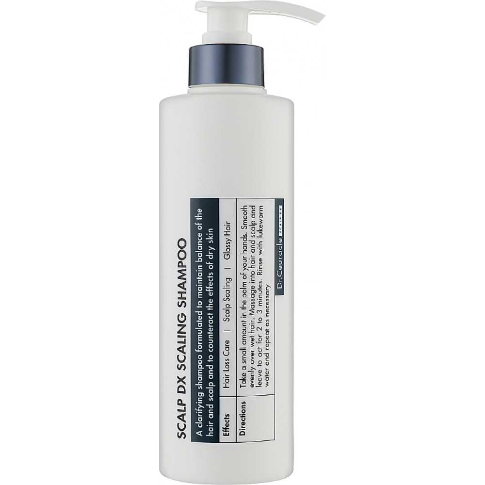 Відлущуючий шампунь для зміцнення волосся - Dr. Ceuracle Scalp DX Scaling Shampoo фото 2