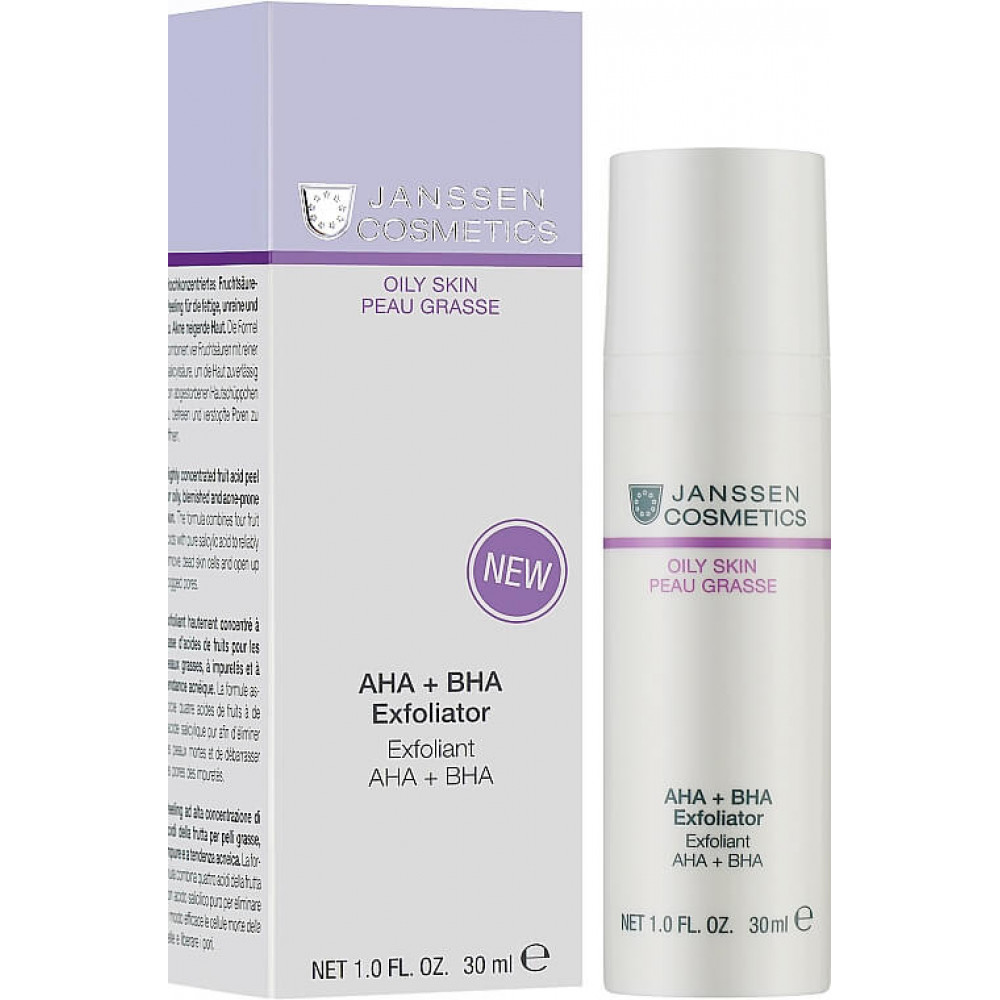 Відлущуючий засіб AHA+BHA - Janssen Cosmetics Oily Skin AHA+BHA Exfoliator - Фото 1
