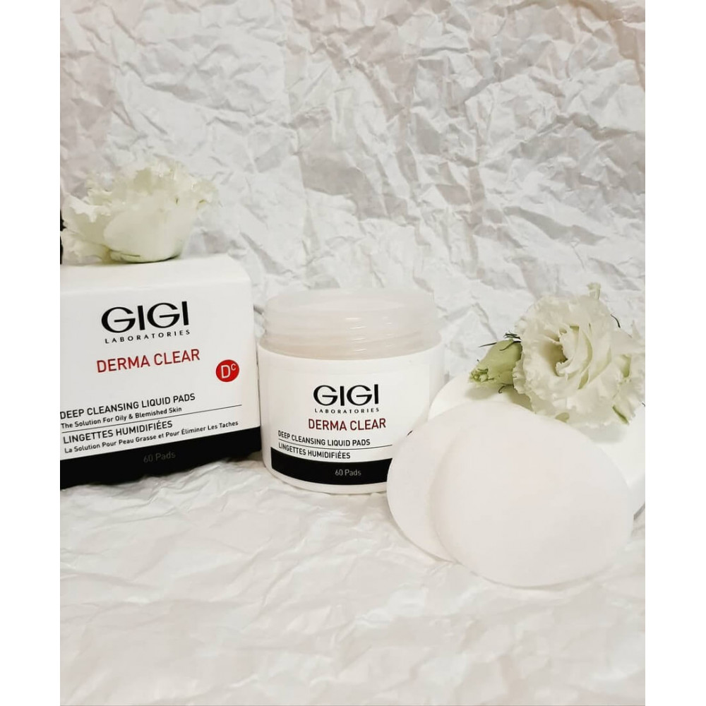 Вологі спонжі для пілінгу - GIGI Derma Clear Deep Cleansing Liquid Pads фото 4