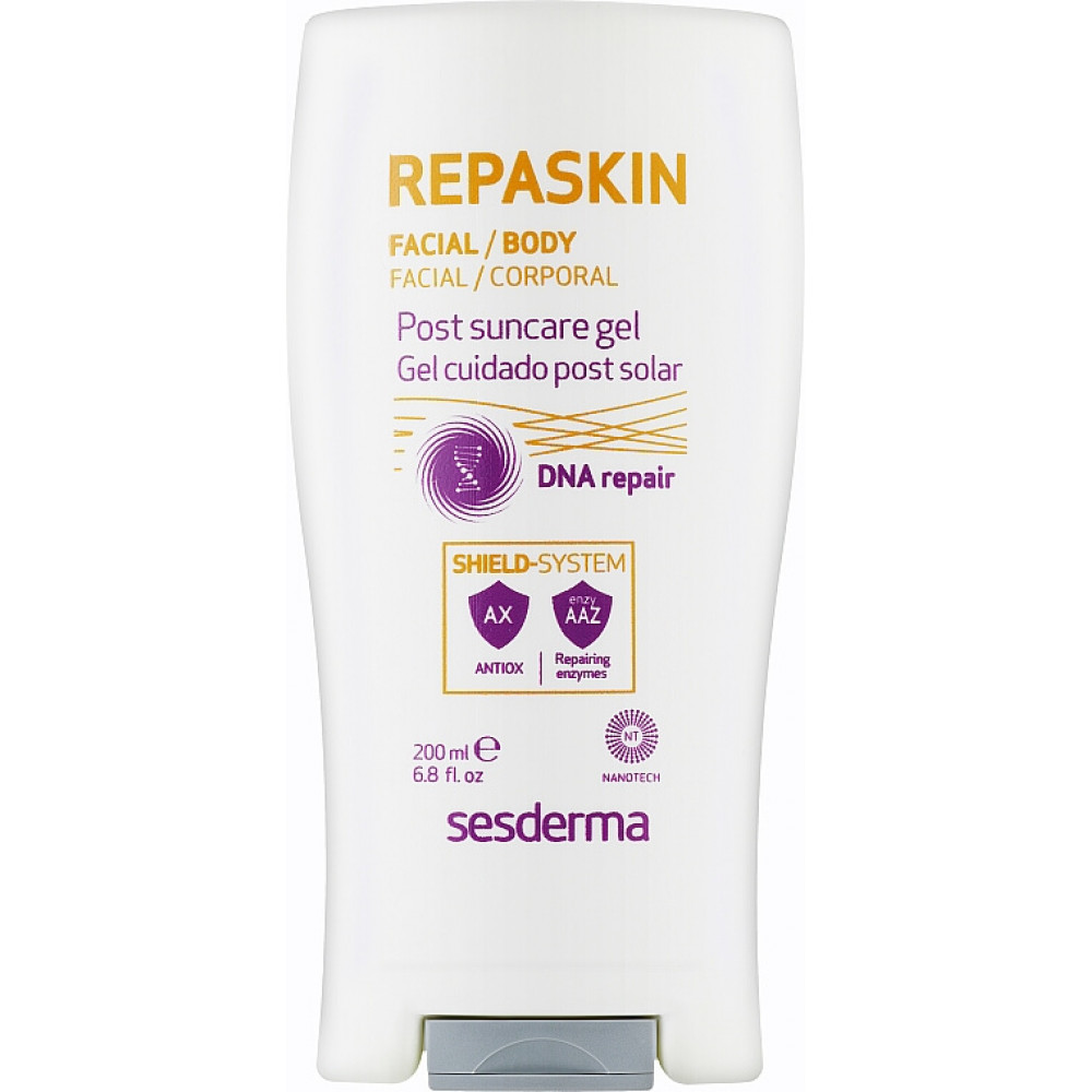 Відновлюючий гель після сонця - SesDermaREPASKIN Facial/Body After Sun gel - Фото 1
