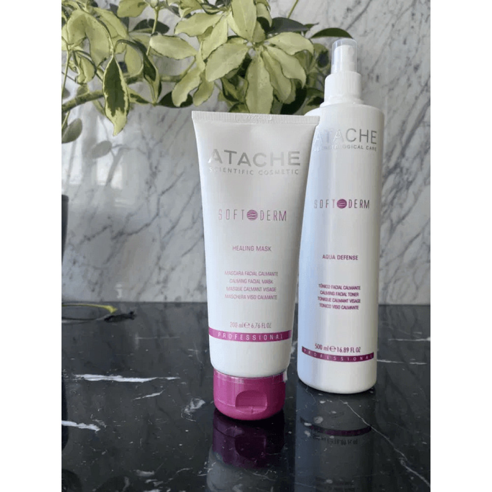 Успокаивающая анти-стресс маска - Atache Soft Derm Healing Mask фото 2