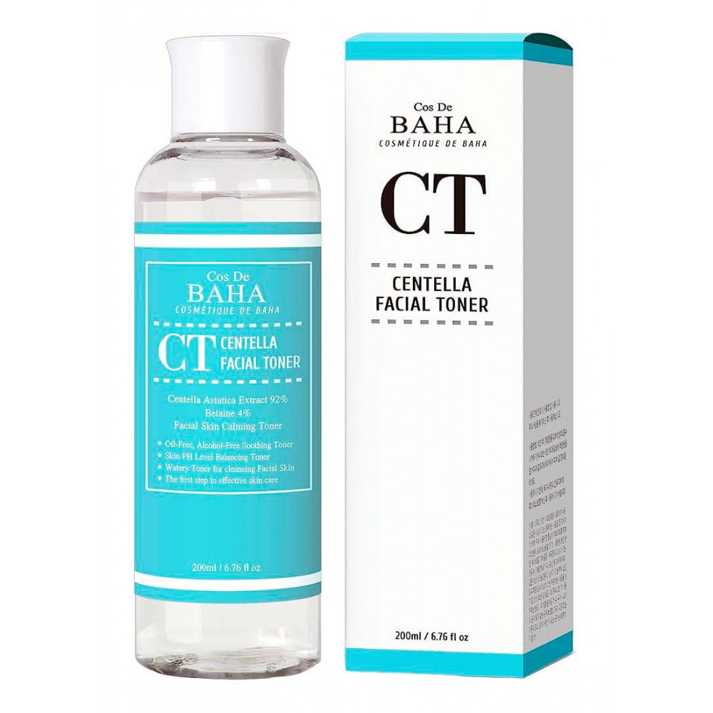 Заспокійливий та відновлюючий тонер з центеллою -  Cos De Baha Centella Facial Toner  фото 2