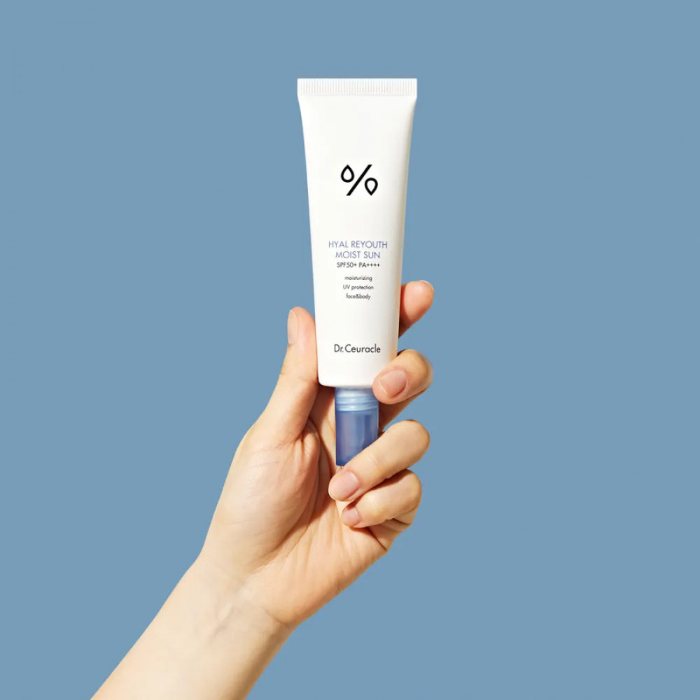 Зволожуючий сонцезахисний крем - Dr.Ceuracle Hyal Reyouth Moist Sun SPF 50/PA++++ фото 5