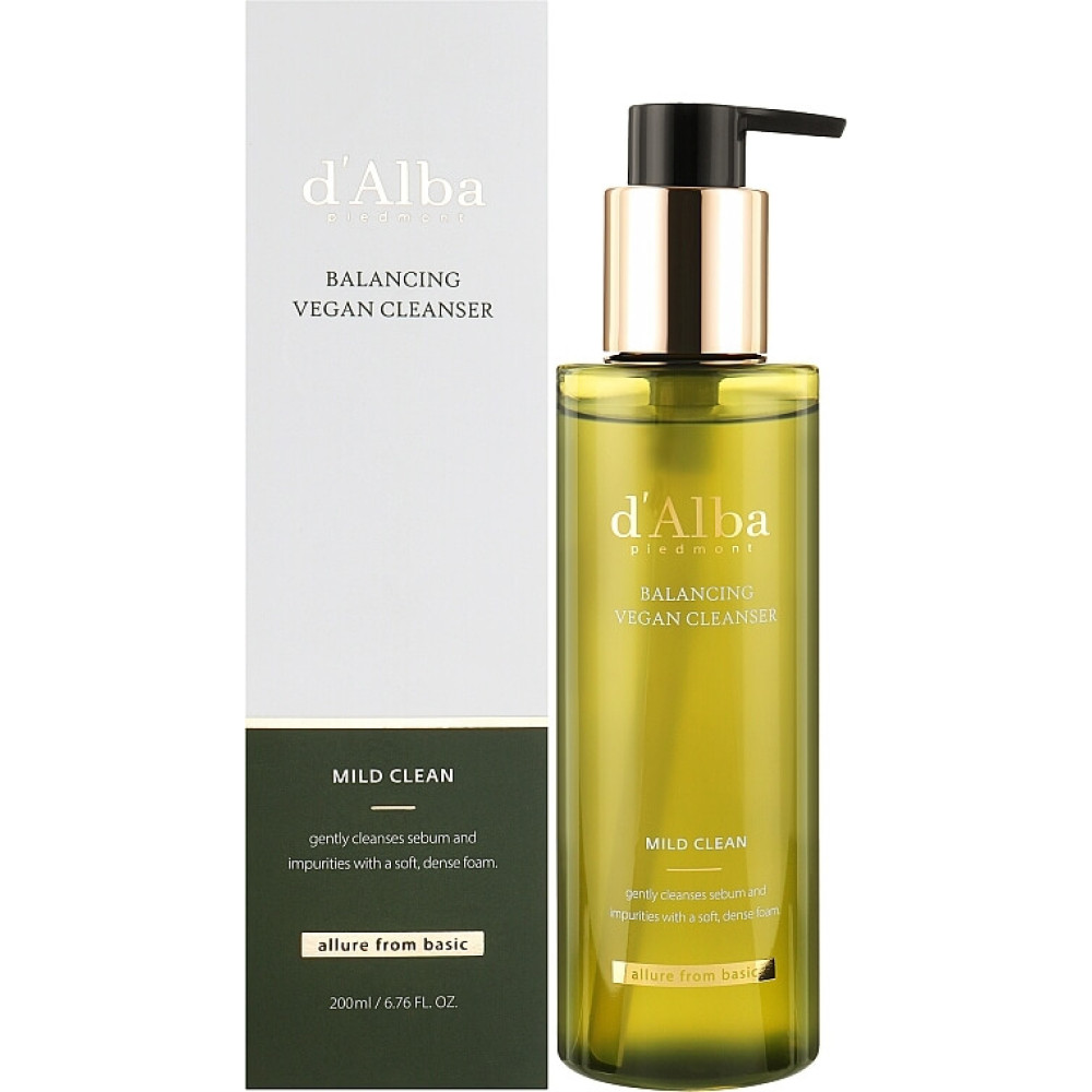 Клинсер с мягким рН и экстрактом белого трюфеля - D'Alba Mild Skin Balancing Vegan Cleanser фото 2