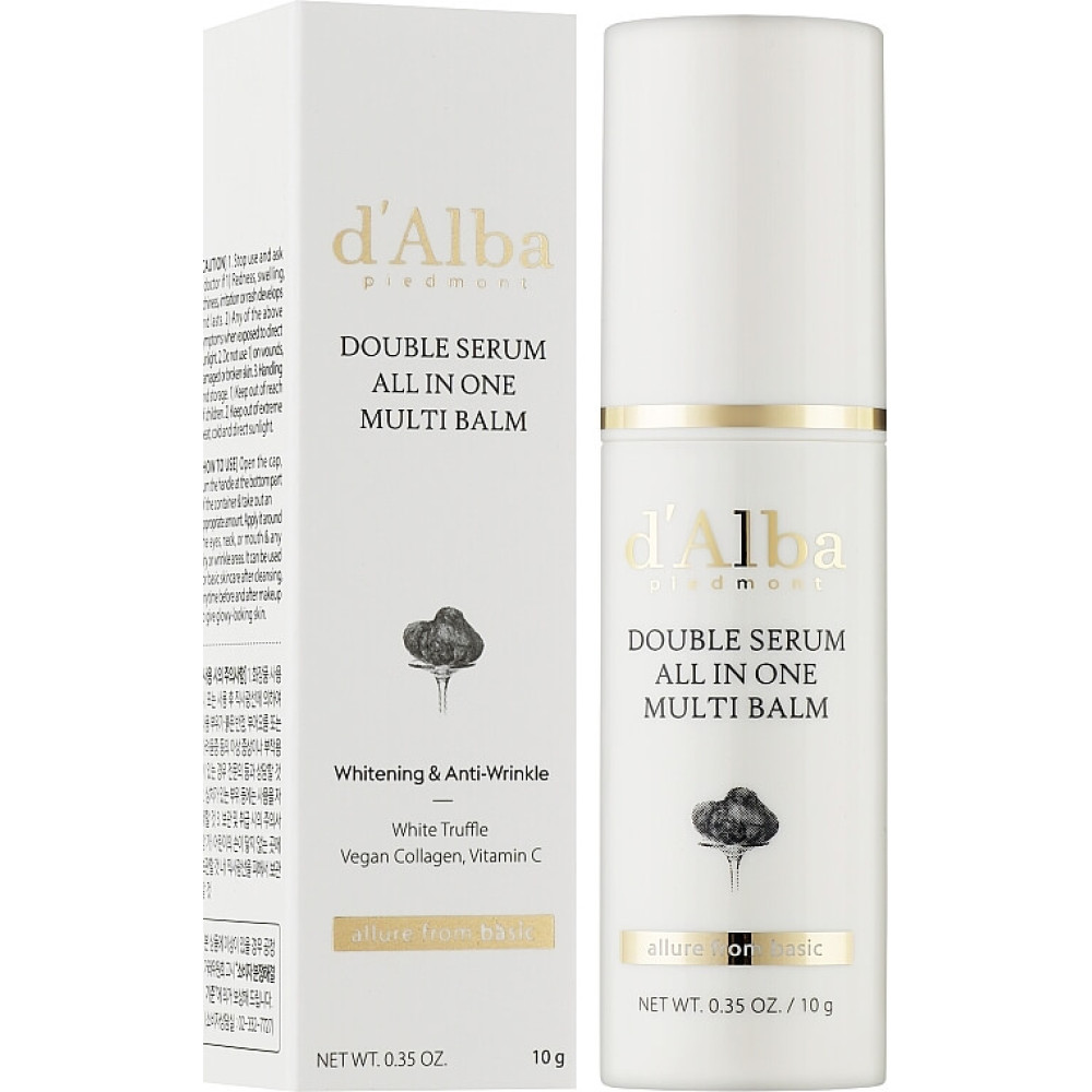Мультифункциональный антивозрастной стик - D'Alba Double Serum All In One Multi Balm  фото 2
