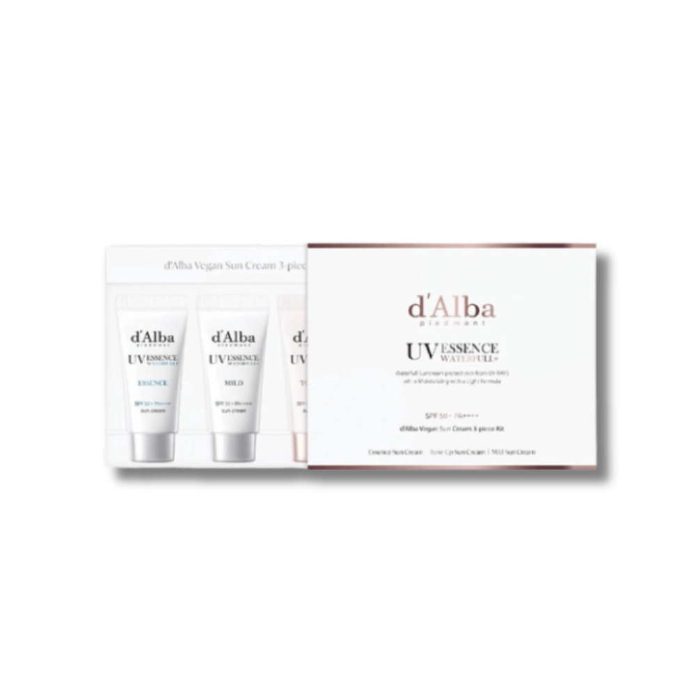 Набор солнцезащитных кремов - D'Alba Vegan 3-Piece Sun Cream Kit - Фото 1