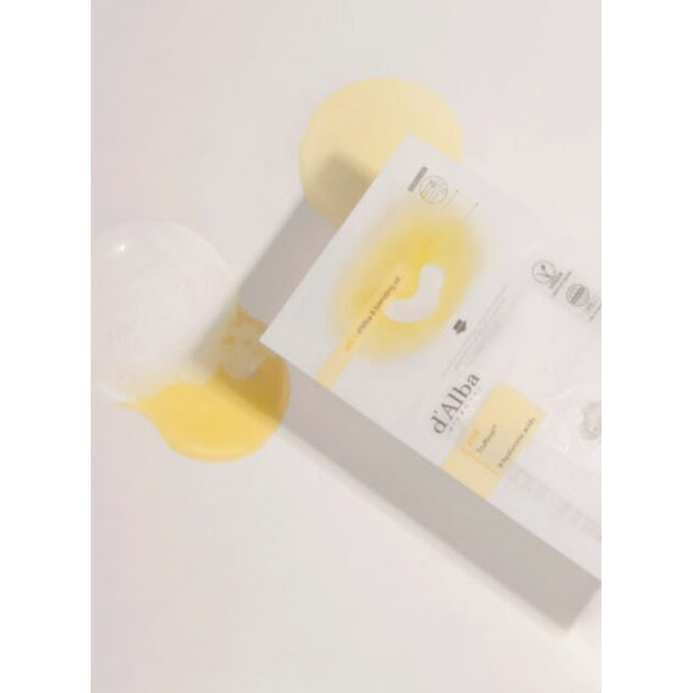 Поживна маска з екстрактом білого трюфеля та гіалуроновою кислотою - D'Alba White Truffle Double Mask Pack фото 2